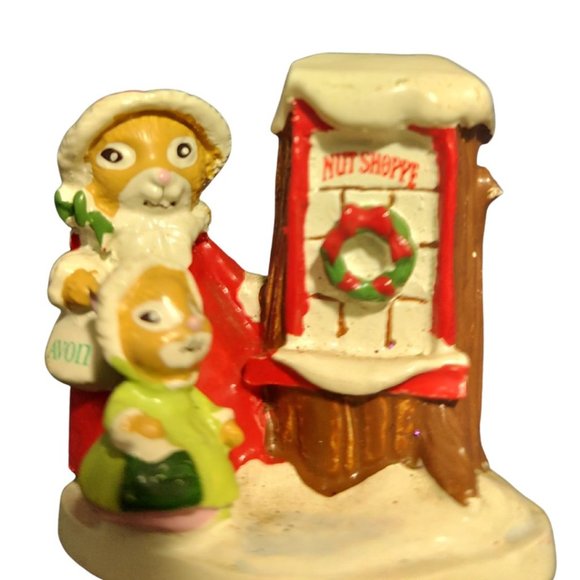 Vintage *AVON*THE GIFT COLLECTION Forest Friends Shopping For Treats Mini - Picture 1 of 3